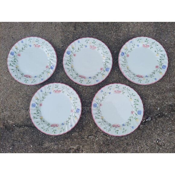 5 Johnson Bros Summer Chintz 6 3/4" Dessert / Pie Plates Earthenware - Picture 1 of 3